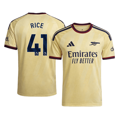 Versão do Jogador RICE #41 Arsenal Terceira Futebol Camisas 2026/27 Amarelo