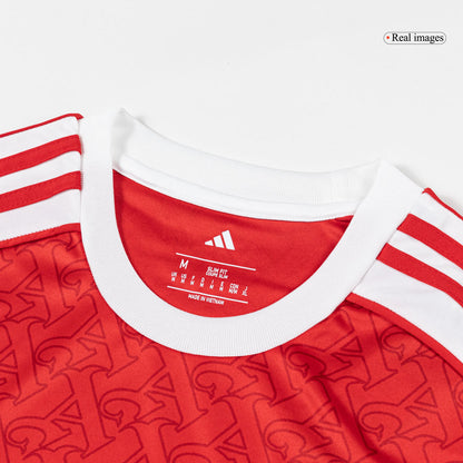 Arsenal 
Casa 
 Camisa 
Conjunto (Camisa + Calções + Meias) 
2025/26 
Vermelho