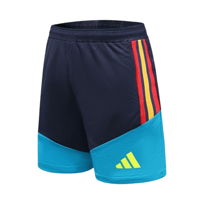 Versão Do Jogador Spain Copa do Mundo Camisa Conjunto(Camisa+Calções) 2026 Azul - camisola de futebol para adeptos