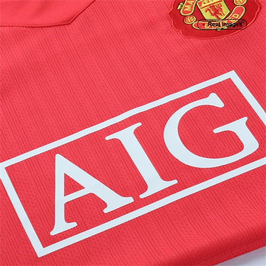 Camisola personalizada Manchester United Home Soccer Jersey RONALDO #7 2007/08