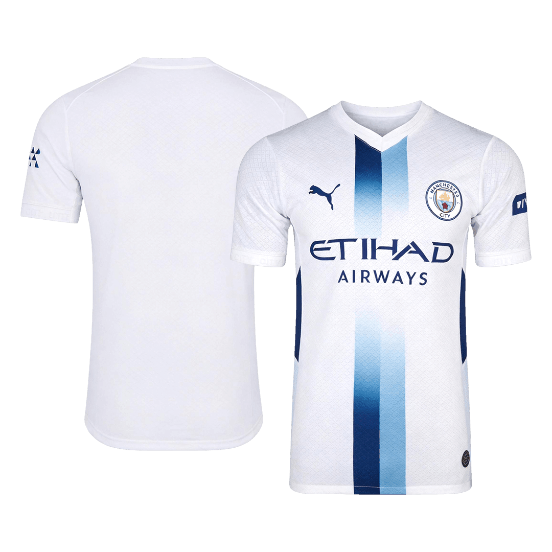 Versão do Jogador Manchester City Terceira Futebol Camisas 2026/27 Branco