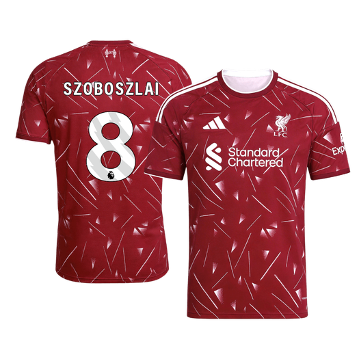 【Super Qualidade】SZOBOSZLAI #8 Liverpool
 Casa Futebol Camisa 2026/27 Vermelho