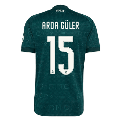 ARDA GÜLER #15 Real Madrid Fora Camisa 2026/27 Verde