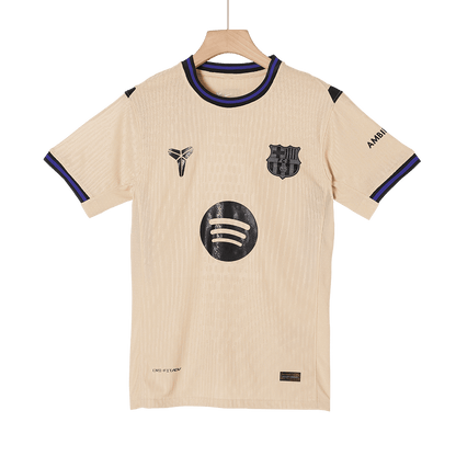 Autêntico LAMINE YAMAL #10 Barcelona Fora UCL Futebol Camisas 2025/26 Amarelo - UCL