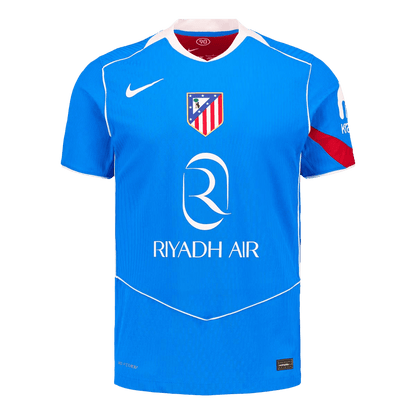 Jogador Atletico Madrid Terceira Futebol Camisas 2025/26 Azul