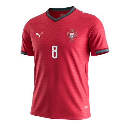 B.FERNANDES #8 Portugal Casa Camisa 2026 Vermelho