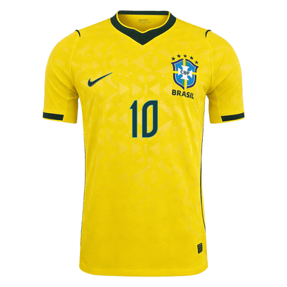 Versão do Jogador NEYMAR JR. #10 Brazil Casa Copa do Mundo Futebol Camisas 2026 Amarelo