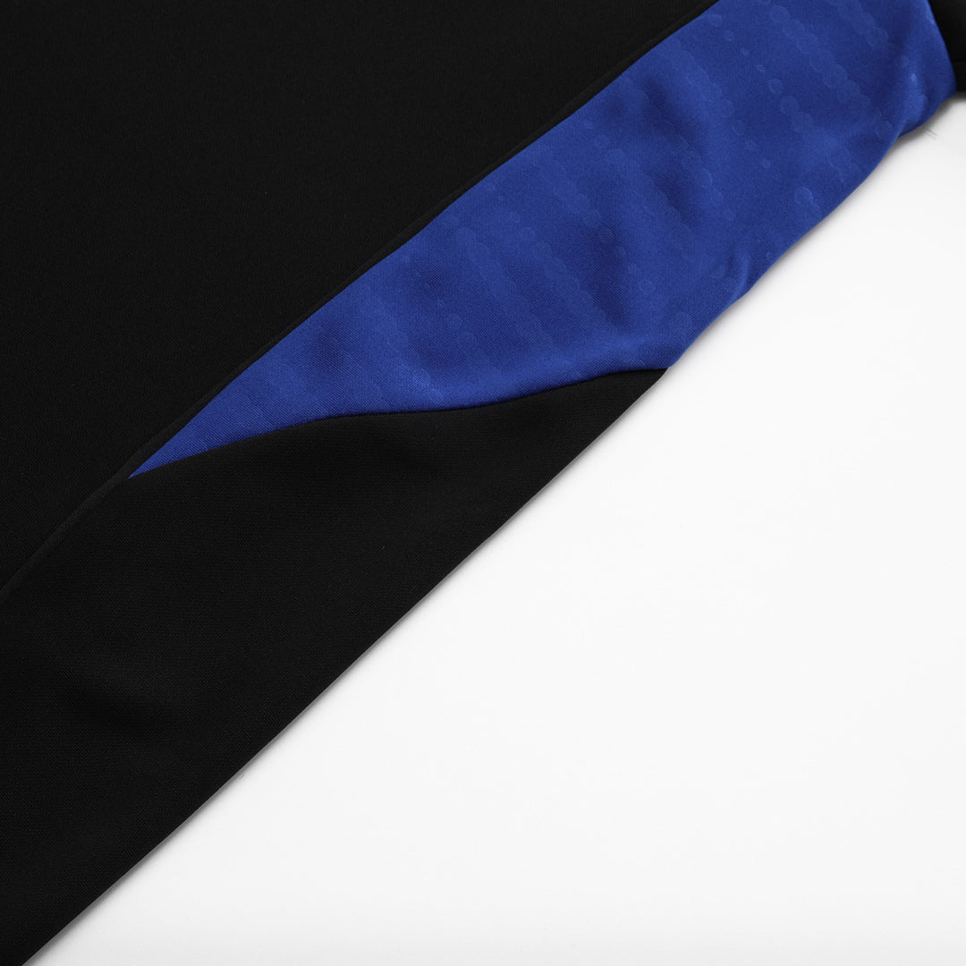 Manchester United Zíper Moletom Conjunto (Top+Calças) 2025/26 Preto