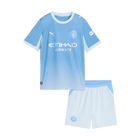 Manchester City Infantil 
 Casa Futebol Camisa 2026/27 Azul