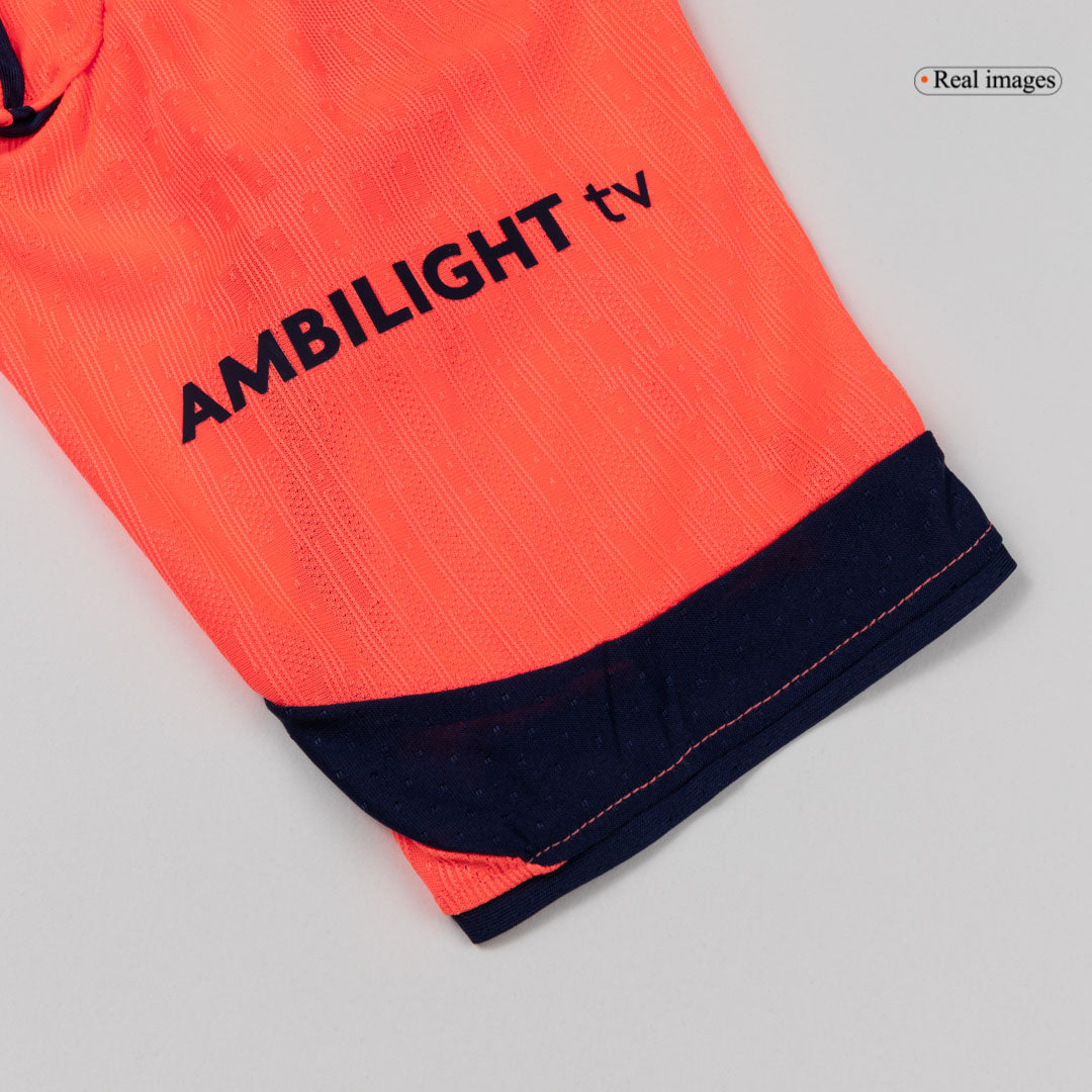 Jogador ROONY #28 Barcelona Fora Terceira Futebol Camisas 2025/26 Laranja