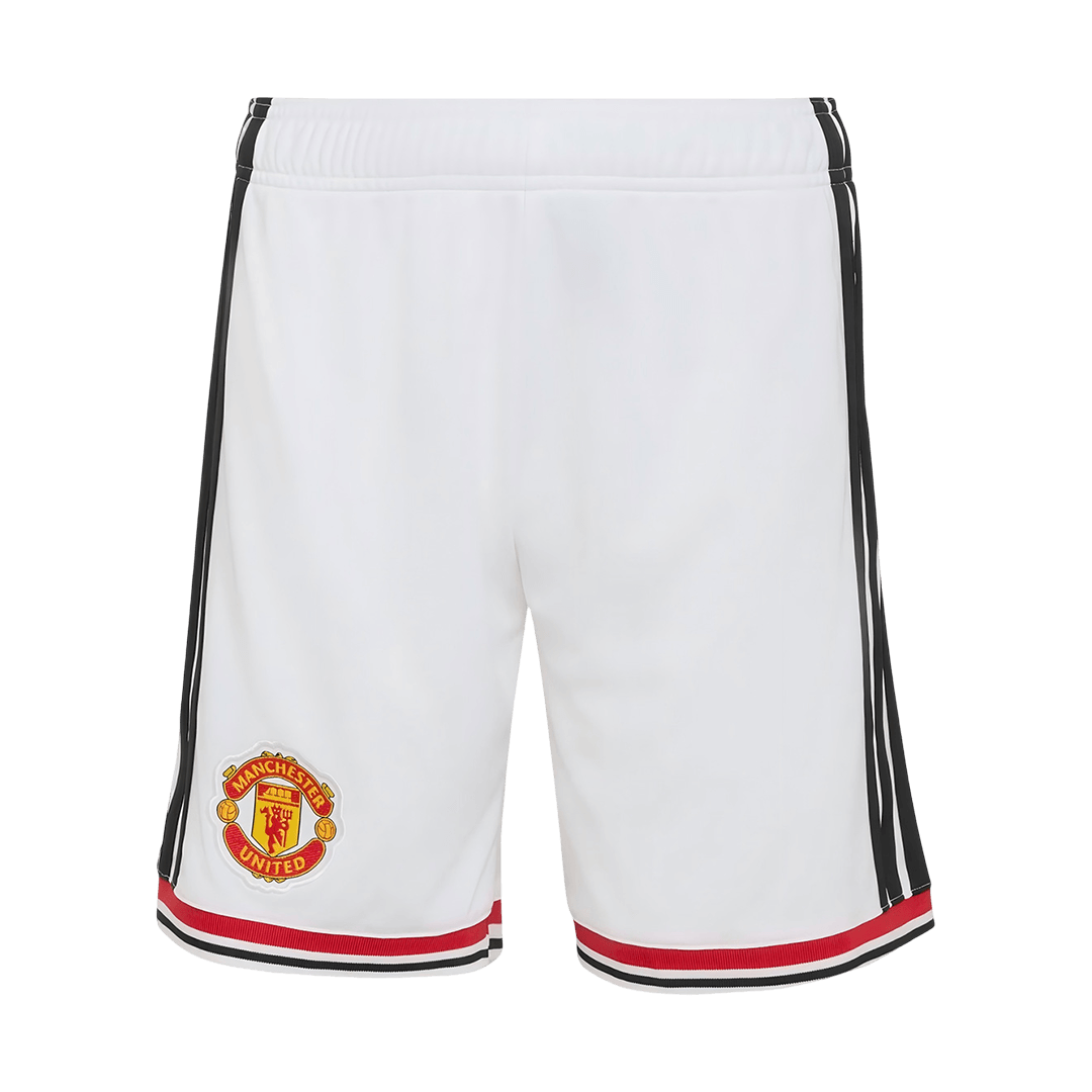 Manchester United Casa Calções 2026/27 Branco - camisola de futebol para adeptos em Portugal