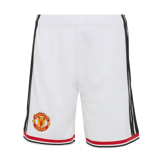 Manchester United Casa Calções 2026/27 Branco - camisola de futebol para adeptos em Portugal