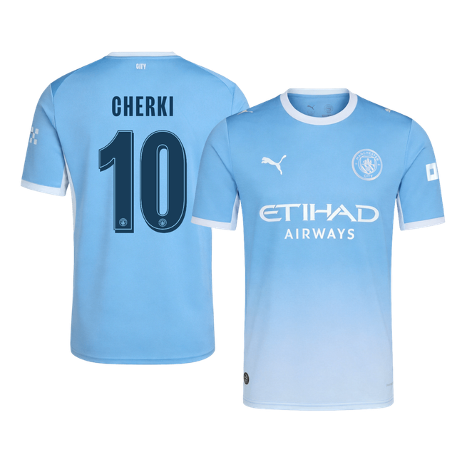 CHERKI #10 Manchester City Casa Camisa 2026/27 Azul UCL