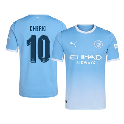 CHERKI #10 Manchester City Casa Camisa 2026/27 Azul UCL