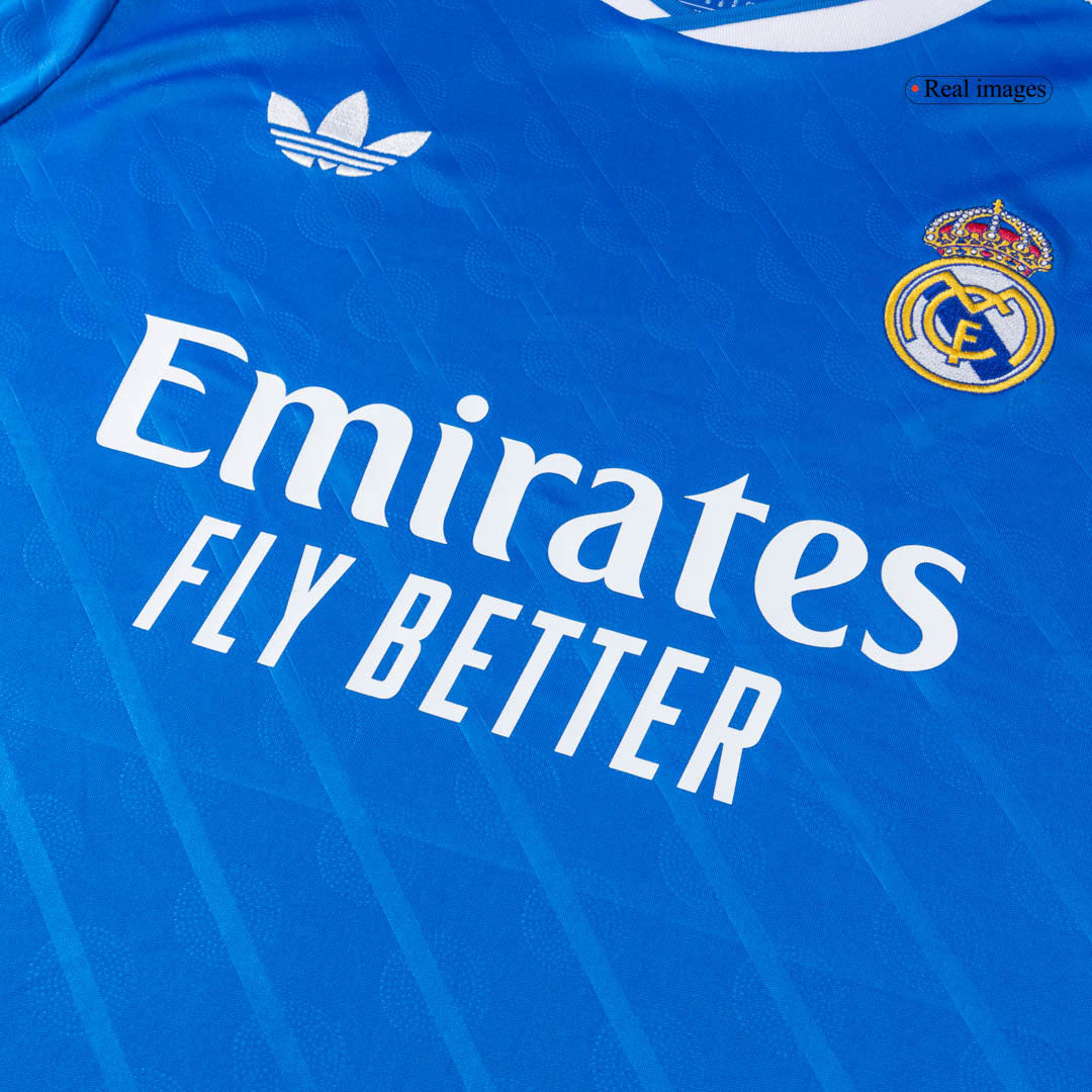 MBAPPÉ #10 Real Madrid Fora Terceira Camisa 2025/26- Azul