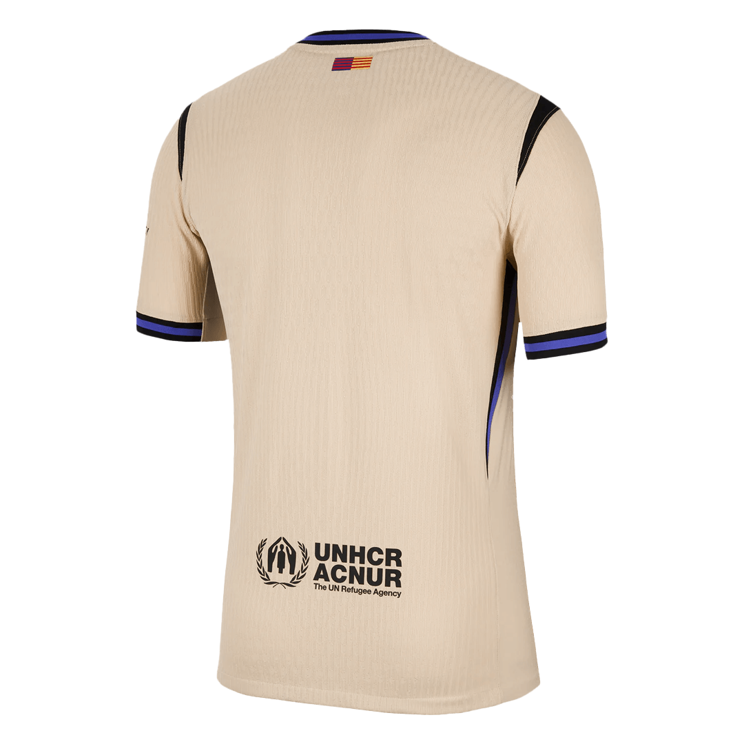 Autêntico Barcelona Fora Futebol Camisas 2025/26 Amarelo