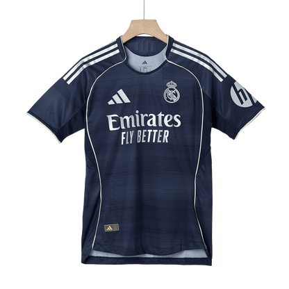 Autêntico MBAPPÉ #9 Real Madrid Fora Futebol Camisas 2025/26 Marinha