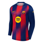 Barcelona Casa Manga comprida Camisa 2025/26 Vermelho&Azul