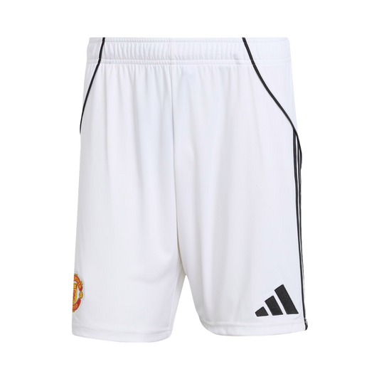 Manchester United Casa Calções 2025/26 Branco