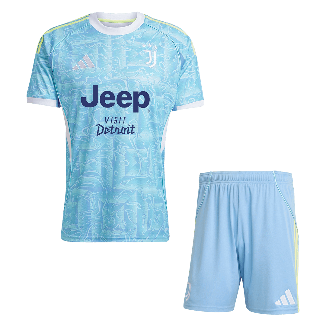 Juventus 
 Fora Camisa Conjunto(Camisa+Calções) 2025/26 Azul