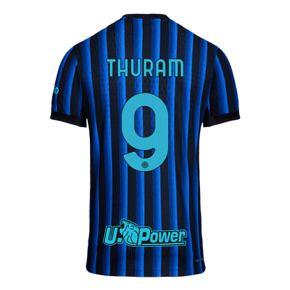 Autêntico THURAM #9 Inter Milan Casa Futebol Camisas 2025/26