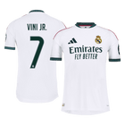 Versão do Jogador VINI JR. #7 Real Madrid Casa Futebol Camisas 2026/27 Branco