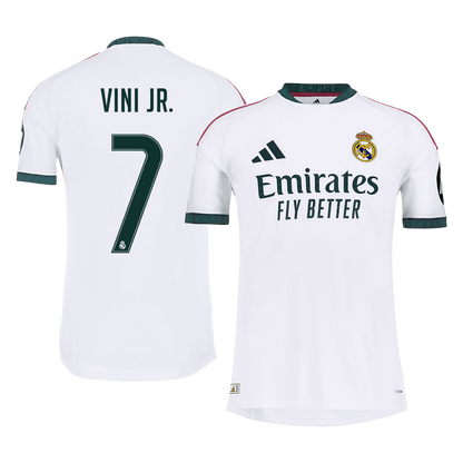 Versão do Jogador VINI JR. #7 Real Madrid Casa Futebol Camisas 2026/27 Branco