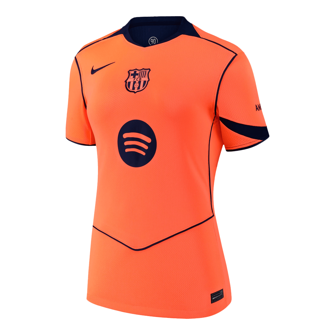 Mulheres Barcelona Terceiro Fora Camisa 2025/26- Laranja
