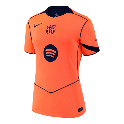Mulheres Barcelona Terceiro Fora Camisa 2025/26- Laranja