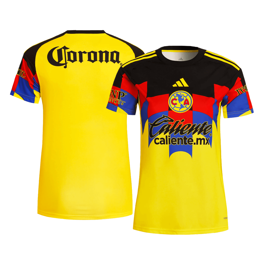 Mulheres Club America Camisa Réplica 2025/26- Amarelo