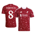 【Super Qualidade】SZOBOSZLAI #8 Liverpool
 Casa UCL Futebol Camisa 2026/27 Vermelho