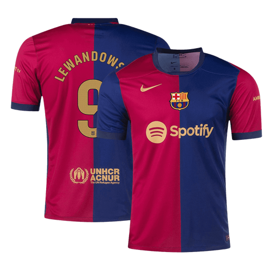 LEWANDOWSKI #9 Barcelona Home football shirt 2024/25