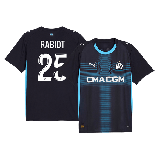 RABIOT #25 Marseille Fora Camisa 2025/26 Marinha