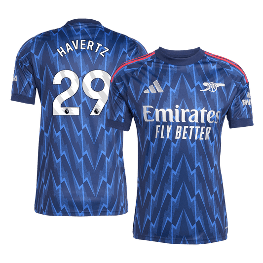 HAVERTZ #29 Arsenal Fora Camisa 2025/26 Azul