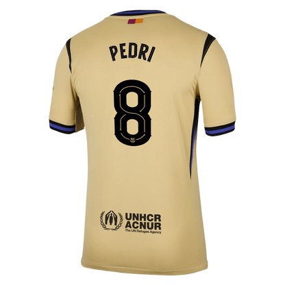 PEDRI #8 Barcelona Fora Camisa 2025/26- Amarelo - UCL