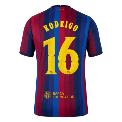 Versão do Jogador RODRIGO #16 Barcelona Casa Futebol Camisas 2026/27 - UCL