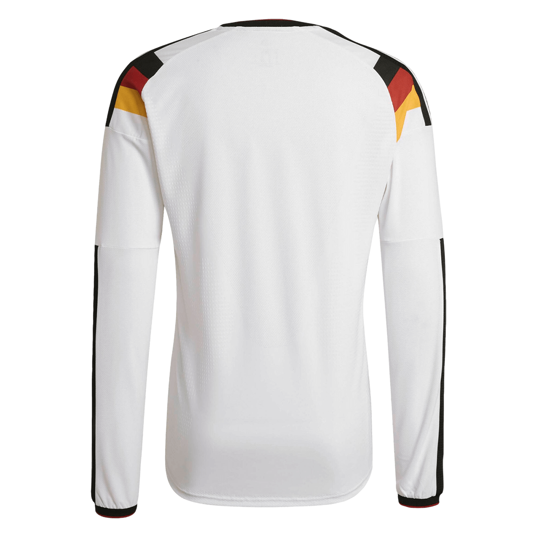 Germany Casa Manga comprida Camisa 2026 Branco - camisola de futebol para adeptos em Portugal