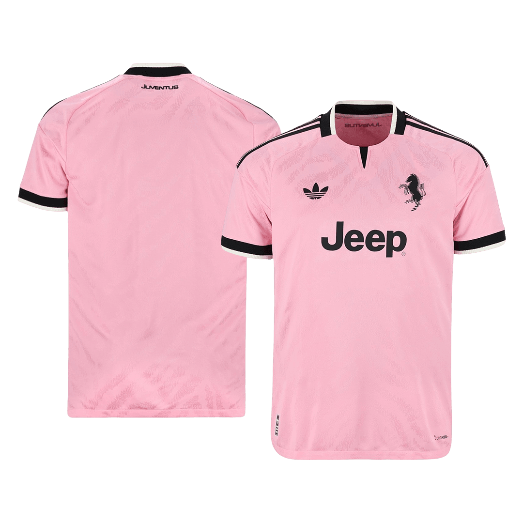 Versão do Jogador Juventus Fora Futebol Camisas 2026/27 Rosa