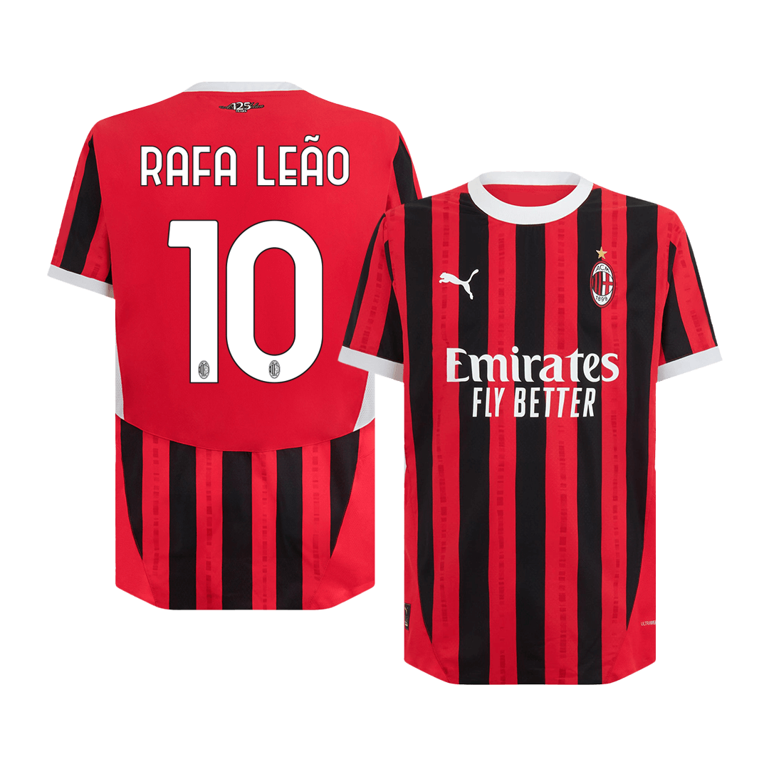 Camisola de futebol aut¨ºntica RAFA LEAO #10 AC Milan Home 2024/25