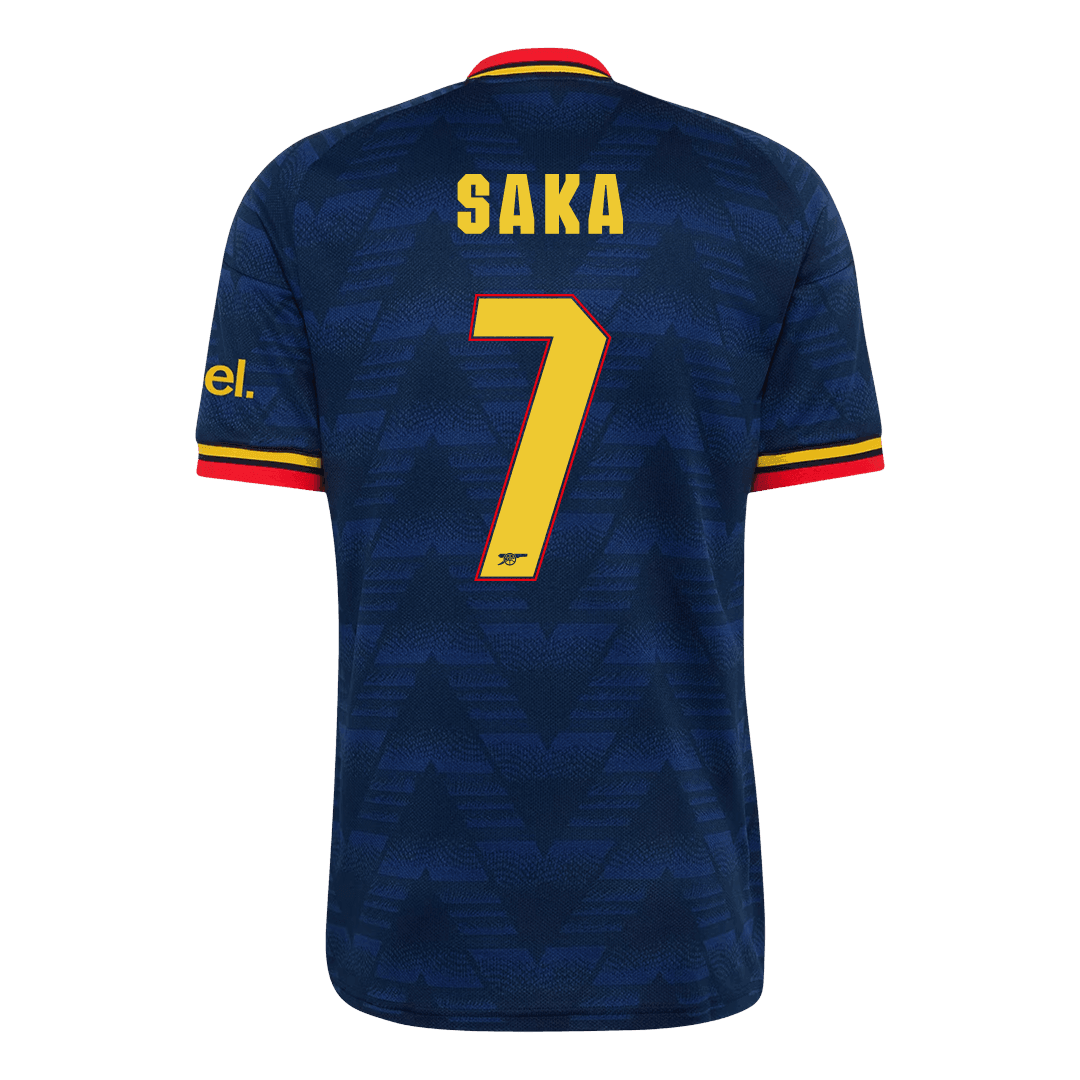 SAKA #7 Arsenal Fora Camisa 2026/27 Azul UCL
