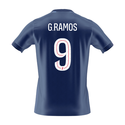 【Super Qualidade】G.RAMOS #9 PSG
 Casa Futebol Camisa 2025/26 Marinha