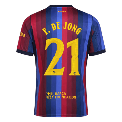 F. DE JONG #21 Barcelona Casa Camisa 2026/27 UCL