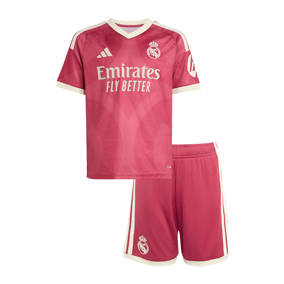 Real Madrid Infantil 
 Terceira Futebol Camisa 2026/27 Rosa
