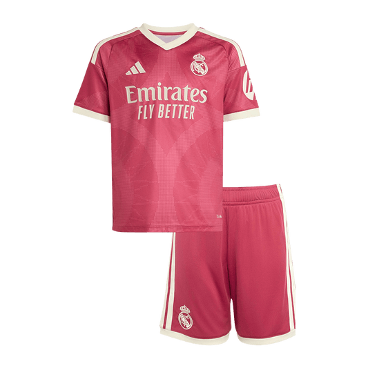 Real Madrid Infantil 
 Terceira Futebol Camisa 2026/27 Rosa