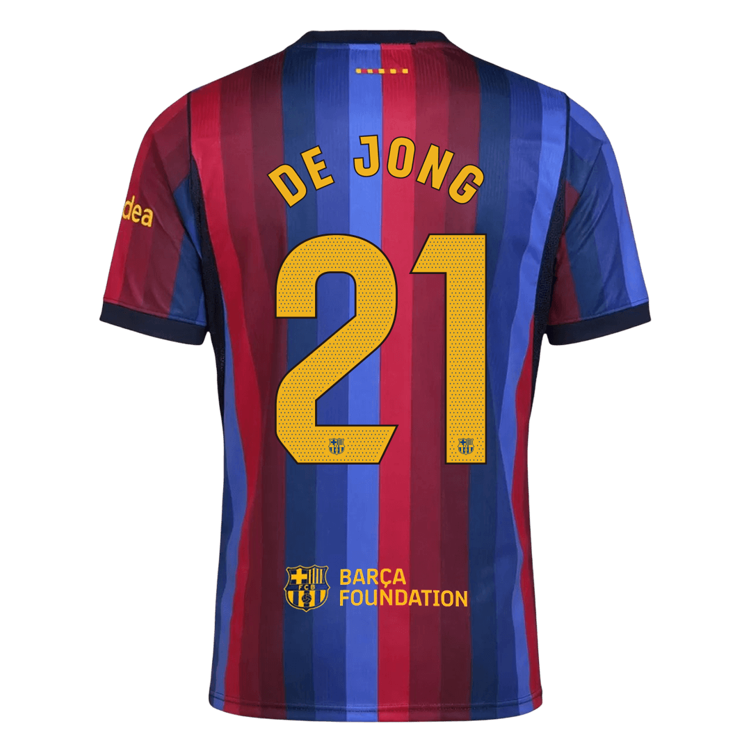 F. DE JONG #21 Barcelona Casa Camisa 2026/27