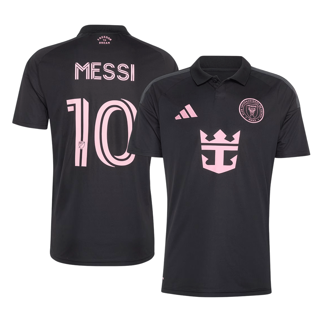 MESSI #10 Inter Miami CF Fora Camisa 2026 Preto camisola de futebol