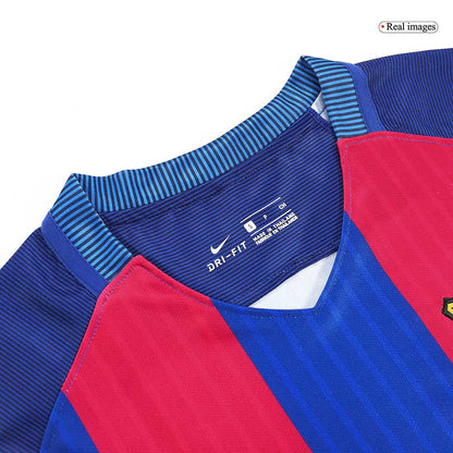 Retrô MESSI #10 Barcelona Casa Camisa 2016/17 Vermelho&Azul