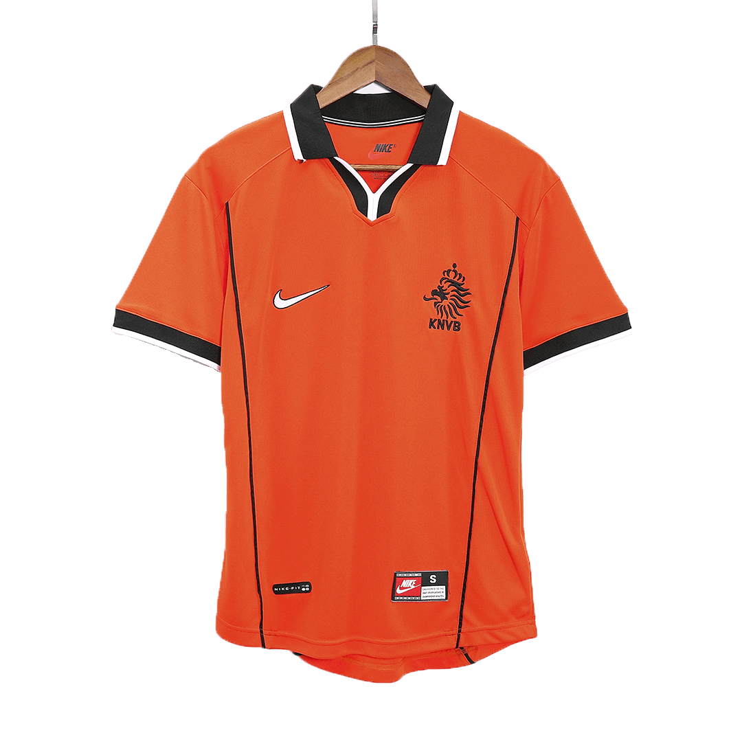 Retrô Netherlands Casa Copa do Mundo Camisa 1998 Laranja