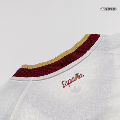 Versão do Jogador GAVI #9 Spain Fora Copa do Mundo Futebol Camisas 2026 Branco