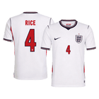 RICE #4 England Casa Copa do Mundo Camisa 2026 Branco